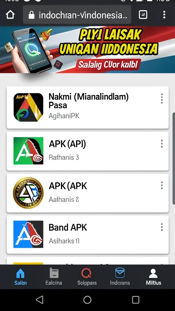 Alur unduhan aplikasi di jadwal288